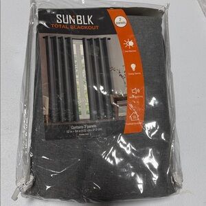 Sun+Blk Total Blackout Bradley Gray Curtains